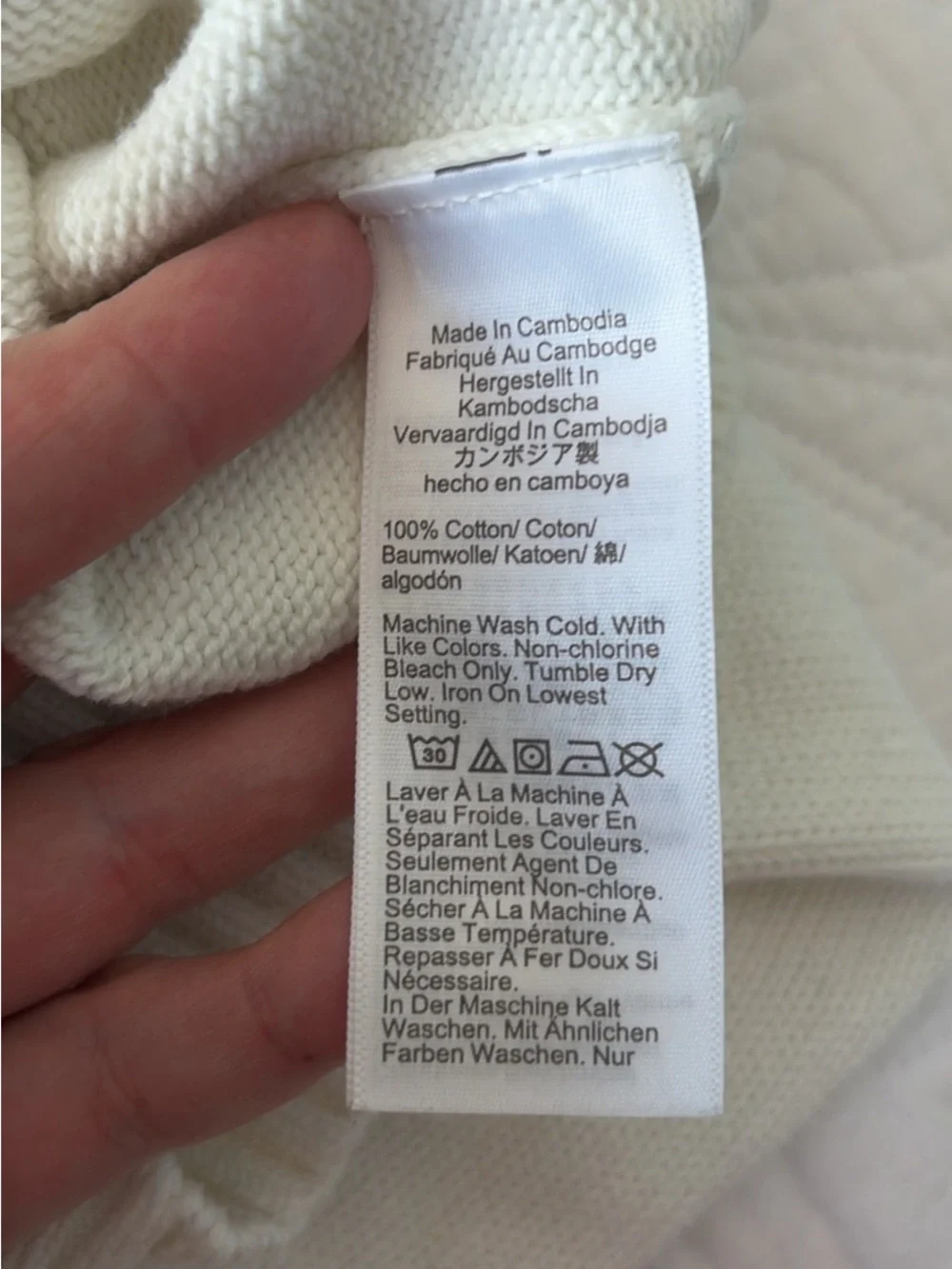 J. Crew Men’s Crewneck Sweater in Off-White/Cream